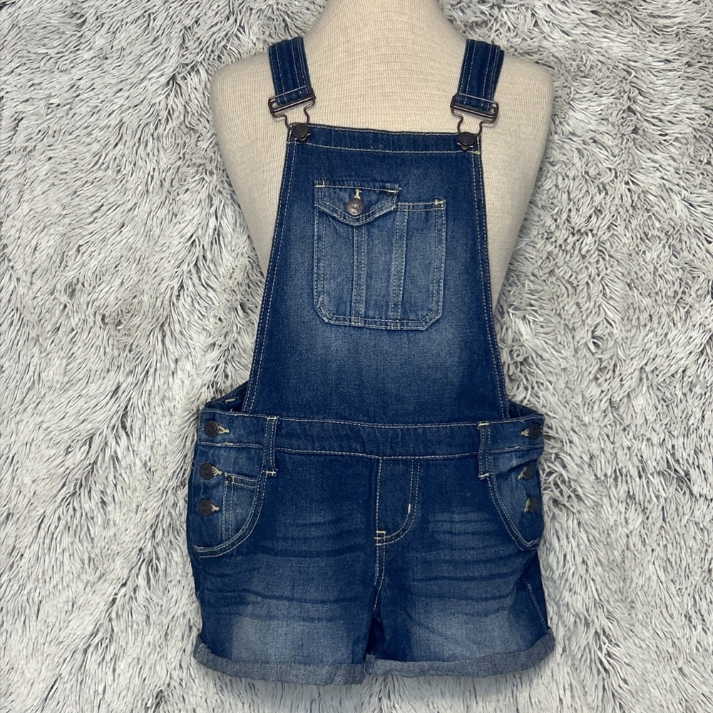 Vintage Y2K 90's Nostalgia LEI Shortalls Denim Festival‎ Casual Summer Small